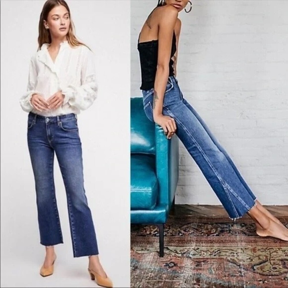 Free People Rita Raw Hem Crop Jeans Size 25